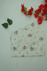 Bedsheet - Single soft cotton(whitish colour)