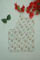 Bedsheet - Single soft cotton(whitish colour)