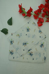 Bedsheet - Single soft cotton(whitish colour)