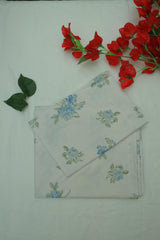 Bedsheet - Single soft cotton(whitish colour)