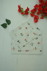 Bedsheet - Single soft cotton(whitish colour)