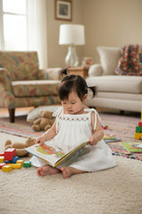 Kids smocked dress 10-12 months