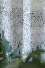 Curtains - Chikankari embroidery organza curtains
