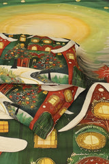 Christmas 7D Panel Print King Size Bedsheet Set - Xmas edition