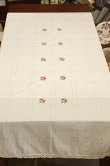 Table Cloth Cross Stitch embroidery - Onam