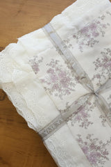 Bedsheets - King soft cotton lace bedsheets majestic