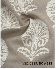 Fabric only Curtains -Premium embroidered designer curtains semi Transparent