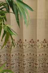 Curtains:Handblock printed curtains(sheer and opaque)