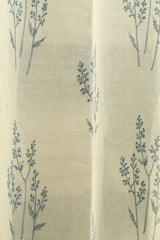 Curtains - Premium embroidery sheer curtains - White base prebooking (description )