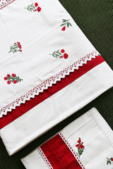 Bedsheets - King premium Machine Embroidery Bedsheet multi