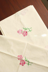 Bedsheets - single size premium machine embroidery bedsheets MES