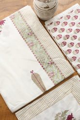 Bedsheets - King Percale cotton handblock print bedsheets