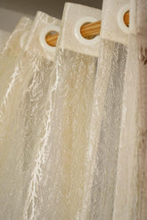 Curtains -Embroidered Sheer curtains (off white)