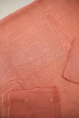 Pure Chikankari Salwar suit - Unstitched