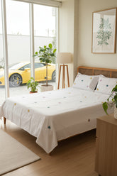 Bedsheets - King Premium Machine embroidery bedsheets MEK