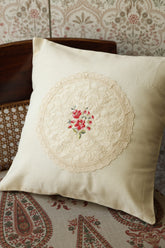 Cushion covers - 16*16 inches cross stitch embroidery Cottage Rose Collection