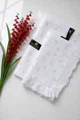 Bedsheets - King soft cotton lace bedsheets majestic