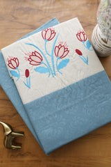 Elegant Floral Embroidery King Bedsheet Set Caspian