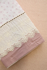 Bedsheets - Premium King soft cotton lace bedsheets majestic