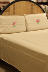 Bedsheets - King Premium Machine embroidery bedsheets MEK