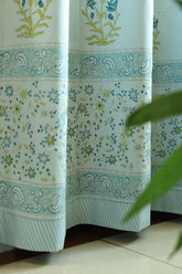 Curtains - Blue Handblock curtains