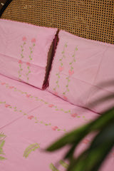 Bedsheets:Queen premium hand embroidered bedsheets HEQ