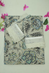 Bedsheets-King anokhi printed lace bedsheets