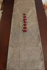 Table runner-4 Seater Ribbon embroidery