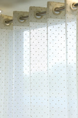 Curtains - Premium Embroidery sheer curtains meera ( off white base) prebooking