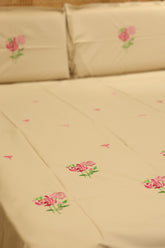 Bedsheets - King Premium Machine embroidery bedsheets MEK