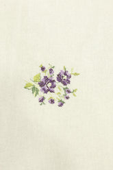 Table cloth - 6 seater cross stitch embroidery white base