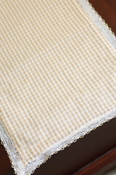 Table Runners - 6seater check pattern runner