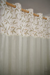 Curtains - Premium designer sheer curtains(semi transparent)