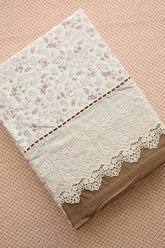 Bedsheets - Premium King soft cotton lace bedsheets majestic