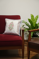 Handblock cushion cover|16×16