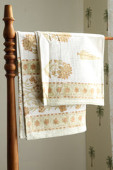 Towels - Waffle Handblock print Towel Set