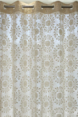 Curtains - Premium embroidery designer curtains semi Transparent/sheer vedic prebooking