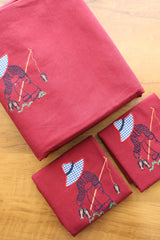 Bedsheets - Queen cross stitch embroidered bedsheets