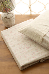 Bedsheets - Premium soft cotton floral lace bedsheets