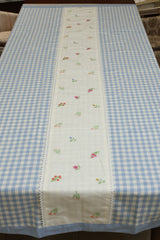 Table cloth - Check embroidery