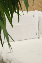 Bedsheets - Queen premium cross stitch embroidery bedsheets