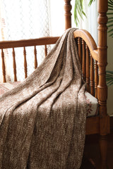 Textured Woven Cotton Sofa Throw