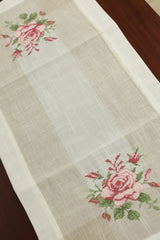 Table Runner - Cross stitch embroidery / Table centre