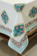 Table cloths - 8 seater Handblock printed canvas