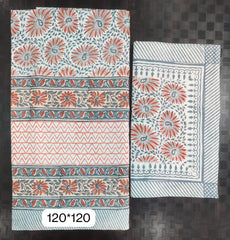 Bedsheets:Super king Handblock bedsheets