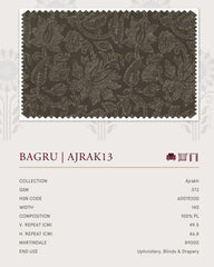 Upholstery fabrics -Ajrakh(Bagru)