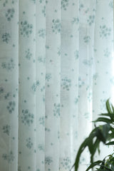 Amethyst Sheer Curtain – Semi Transparent floral print