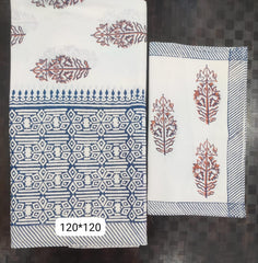 Bedsheets:Super king Handblock bedsheets