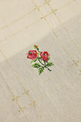 Table Cloth Cross Stitch embroidery - Onam