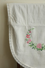 Floral Cross Stitch Embroidered Sofa Back / chair back Cover Set 3+1+1